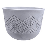 Vaso Tribo Redondo 52 51l Cor Cimento Queimado Japi