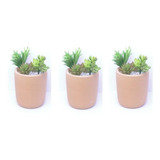 Vaso Trio Formato Copo 12cm Em Barro