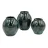 Vaso Trio Mini Urnas Verde Bandeira Bali Esmaltado Flor