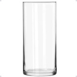 Vaso Tubo Cilindro Decorativo De Vidro 14x30 Transparente