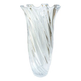 Vaso Vidro Grosso Premium Decoração Transparente 30cm