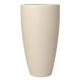 Vaso Vietnamita Cachepot Fibra Vidro Flores 55cm Off White
