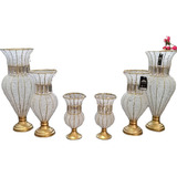 Vasos De Pedraria Jarros Casamento Festa Cristal 6 Unidades