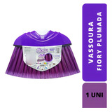 Vassoura Fiory Plumada Roxa Macia Unidade Sem Cabo