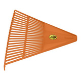 Vassoura Jardim Plástica Laranja 22 Dente S Cabo Tramontina