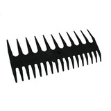 Vassoura Jardim Rastelo Plástico Folhas Grama Dupla Preto
