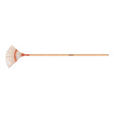 Vassoura Metalica Fixa 18 Dentes Cabo Madeira 120 Cm