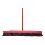 Vassoura Pelo Animal 60cm Crina Cavalo Com Cabo Longo