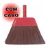 Vassoura Piaçava Natural Com Cabo Limpeza Pesada Casa