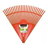 Vassoura Plástica 26 Dentes Rastelo C Cabo Grama Jardim
