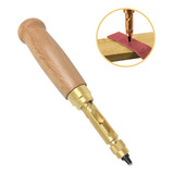 Vazador C 6 Pontas Furador Perfurador Manual Couro E Tecido Cor Madeira