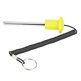Vbestlife Pino Equipamento Magnético De Tração Universal Para Levantamento De Peso Acessórios Para Treino Fitness Pino De Engate Amarelo T Manípulo De Fio De Aço Reforçado Laynard 10 X 105 Pino De Segurança Academia