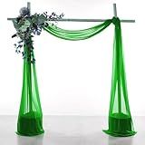 VDS Pacote Com 1 Painel 76 Cm X 50 Metros Tecido Drapeado Para Arco De Casamento Cortina De Tecido Chiffon Transparente Para Cerimônia De Casamento Recepção Swag Pano De Fundo Dossel Chuppah ARBO