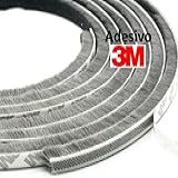 Veda Frestas 10x7mm Com Adesivo 3M Escovinha Vedação Portas E Janelas Youtek Cinza 20 Metros 