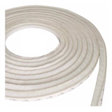 Veda Frestas Escova Adesivo Porta Janela 10x7mm 5mts Cor Branco