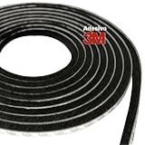 Veda Frestas Escova Fita Adesiva Vedação Janela Porta 15x7mm Youtek Preto 10 Metros