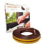 Veda Frestas Marrom Adesivo Porta Janelas 4mm 6 Metros