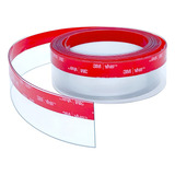 Veda Porta portão 4 0 Cm Alt Vedapratic 7 Mt Transparente Cor Acrilico Transparente