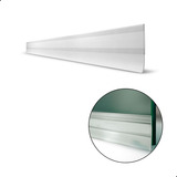 Veda Porta Slim Com Adesivo 3m Transparente 90cm Rodape Cor Incolor Veda Porta Antirruído Fresta