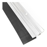 Vedador De Alumínio Friso Para Porta 80cm Com Rodo Silicone
