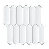 VEELIKE Revestimento De Azulejo Hexagonal Longo Para Cozinha 12 Folhas à Prova D água Para Cozinha Azulejos De Parede Removíveis 30 X 30 Cm
