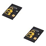 Veemoon 10 Pcs Adaptador SIM Celular Adaptador De Cartão SIM Kits Em Miniatura Adaptador De Telefone Kit Adaptador Sim Adaptador Sim Nano Para Micro Armazenar Ferramenta Dedal Suíte