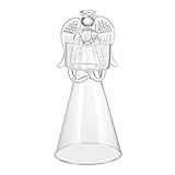 Veemoon Manto Castiçal Asa De Anjo Castiçais Memoriais Adorno De Estátua Castiçal Porta Velas Porta Velas Natal Castiçal De Luz De Chá De Anjo Enfeites De Vidro Candelabro Cilíndrico