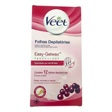 Veet Cera Fria Corporal Peles Normais E Seca Com 12 Folhas