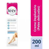 Veet Creme Depilatório Corporal Pele Delicada 200ml Envio24h