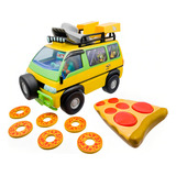 Veículo Controle Remoto Tartarugas Ninja Pizza 7417 Candide