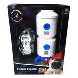Veículo E Mini Boneco Astronautas Estação Espacial Fu