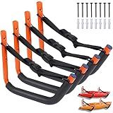 VEITHI Rack De Armazenamento De Caiaque Suporte De Parede De Caiaque Para Garagem Suporte De Parede De Caiaque Suporte De Parede Para Pendurar Canoa Prancha De Surfe Snowboard Prancha Remo 