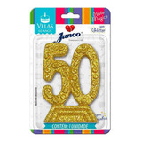 Vela Aniversario Cinquenta Anos Ouro 1und