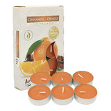 Vela Aromática Com 6 Unidades Cinnamon Orange
