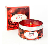 Vela Aromática Perfumada Decorativa Goloka 70g Fragrância Rose