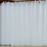Vela Branca Palito 100 Velas Numero 7 Grossa 16 Cm X 1 5 Cm