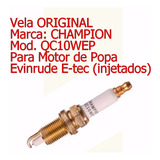 Vela Champion Iridium Qc10wep Motor Evinrude E tec 40 250hp