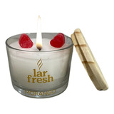 Vela Decorativa Aromática Pote Em Vidro Lar Fresh Aromas
