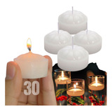 Vela Decorativa Flutuantes Réchaud Casamento Festa Kit 30und