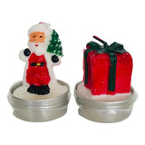 Vela Decorativa Natalina Papai Noel Árvore Casinha Natal