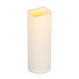 Vela Everlasting Glow LED Para Ambientes Internos Externos Com Temporizador Bisque 20 32 Cm De Altura X 7 62 Cm De Diâmetro