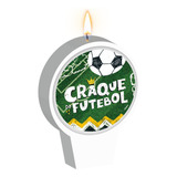 Vela Futebol Especial Para Bolo Aniversário E Festa