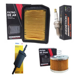 Vela Iridum E Filtro Óleo Ar Gasolina Fazer 150 Crosser 150