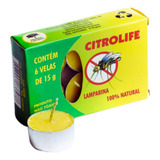 Vela Lamparina De Citronela 15g Repelente Natural Citrolife