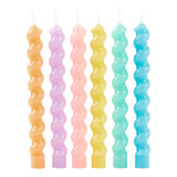Vela Macaron Candy Color 06 Unidades