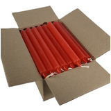 Vela Palito Vermelha 1kg 60 Unidades 14 Cm 100 Parafina
