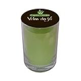 Vela Perfumada Copo De Vidro 265ml Com Aroma De Capim Limão