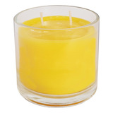 Vela Perfumada No Copo De Vidro 265ml Com Aroma De Citronela