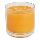 Vela Perfumada No Copo De Vidro 265ml Com Aroma De Mel