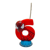 Vela Personagem Homem Aranha 6 Aninhos
